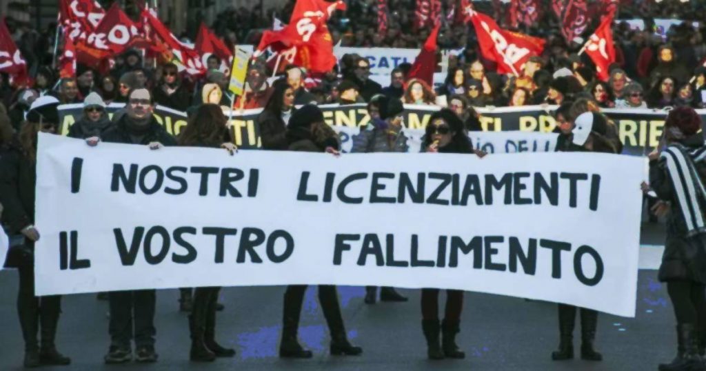 licenziamenti in italia 2023
