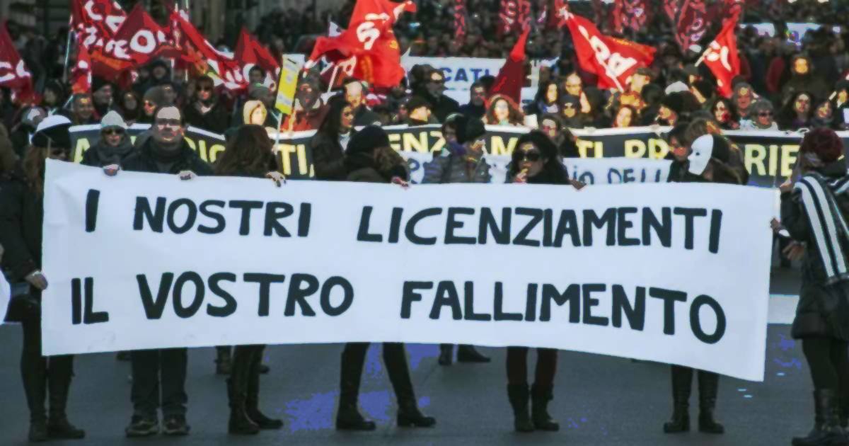 licenziamenti in italia 2023