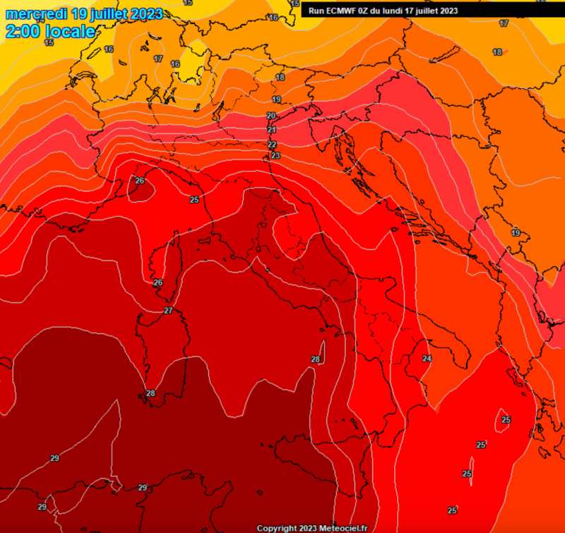 Meteo prossimi giorni caldo estremo