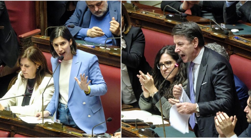 Gli interventi di Elly Schlein e Giuseppe Conte a sostegno del salario minimo