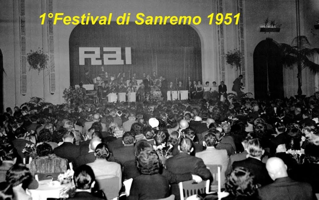 Scatto dal primo Festival di San Remo 1951