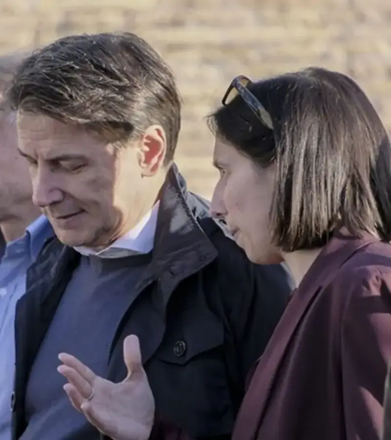 Giuseppe Conte e Elly Schlein